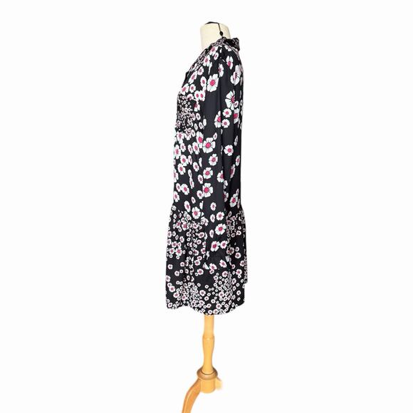 The Kooples Mixed Floral Button Front Mini Dress Size 2 NWT Feminine Relaxed - Picture 7 of 16